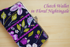 Clutch Wallet Floral Nightingale 友人の誕生日プレゼントにしました♪